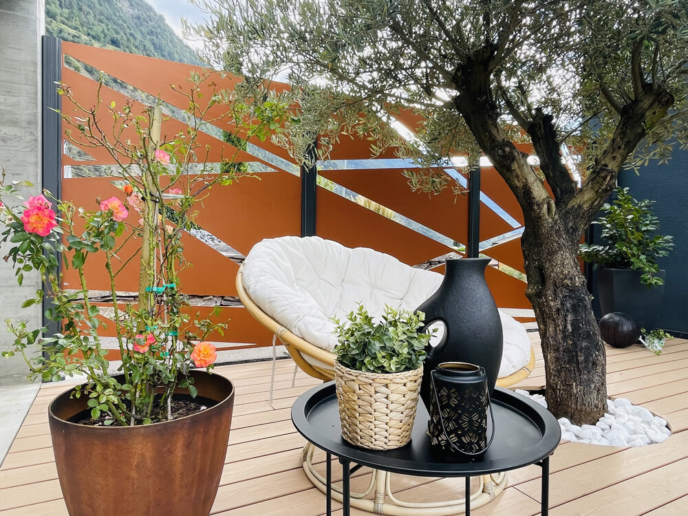 Décoration de design extérieur dans le Valais